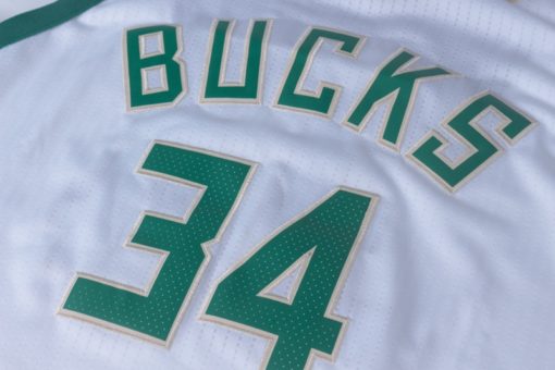 Giannis Antetokounmpo 34 Milwaukee Bucks 2019-20 White Association Jersey