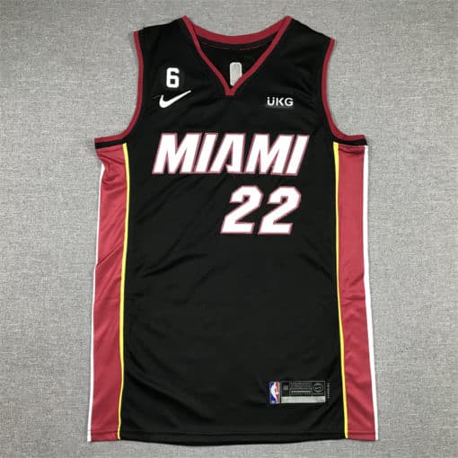 Jimmy Butler 22 Miami Heat 2023 Black Icon Jersey