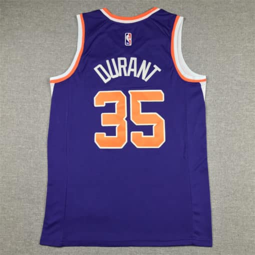 Kevin Durant 35 Phoenix Suns 2023 Purple Icon Edition Swingman Jersey back
