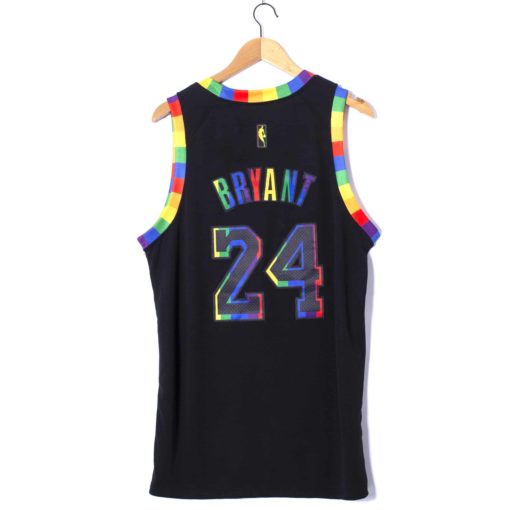 Kobe Bryant 24 Los Angeles Lakers Pride 2022-23 Black Rainbow Jersey1