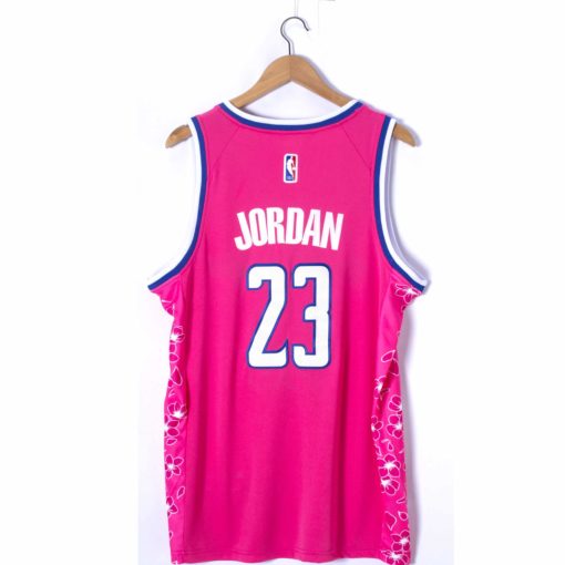 Michael Jordan #23 Washington Wizards 2022-23 Pink City Edition Jersey back