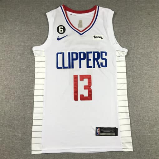 Paul George 13 Los Angeles Clippers 2023 Association Edition White Jersey