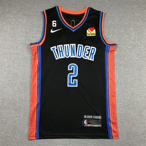 Shai Gilgeous-Alexander 2 Oklahoma City Thunder Gray 2022-23 City Edition Swingman Jersey