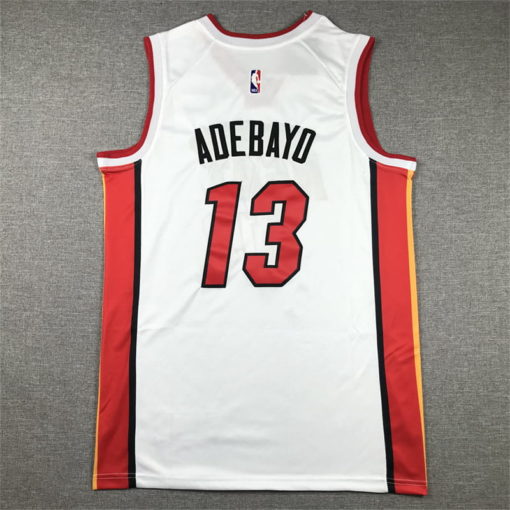 Bam Adebayo #13 Miami Heat White 2023 Swingman Jersey – Association Edition- back