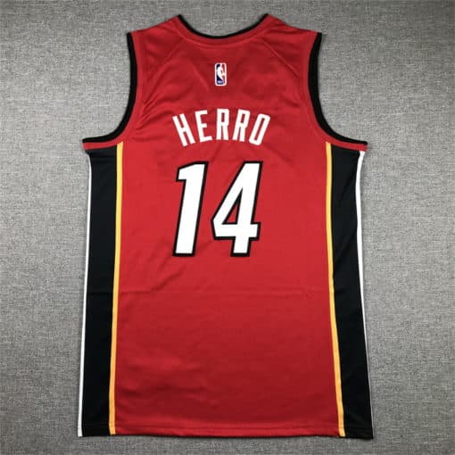 Tyler Herro #14 Miami Heat Red 2023 Swingman Jersey – Statement Edition-back