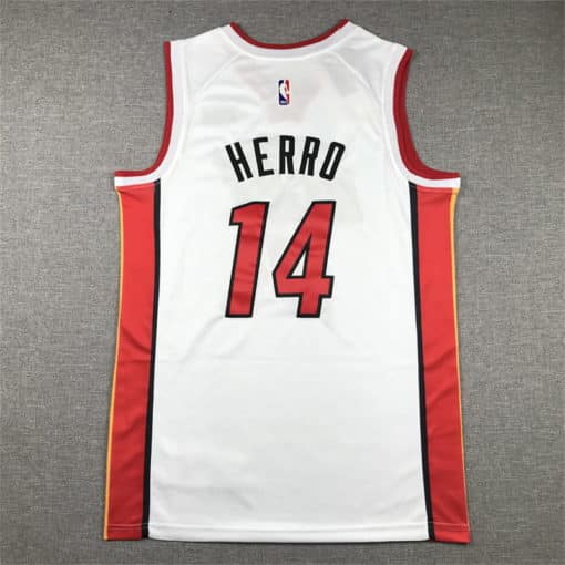Tyler Herro #14 Miami Heat White 2023 Swingman Jersey – Association Edition-back