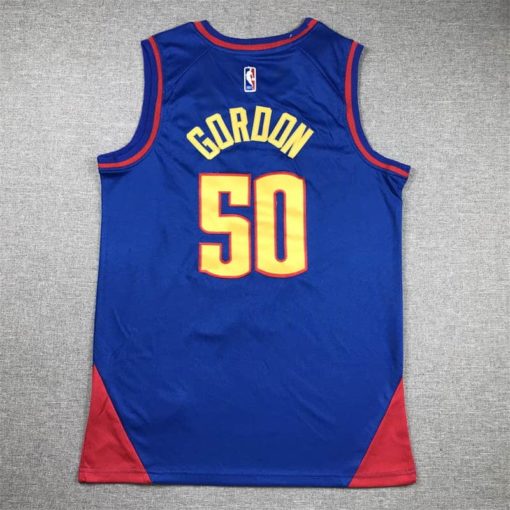 Aaron Gordon 50 Denver Nuggets 2023 Blue Statement Jersey- back