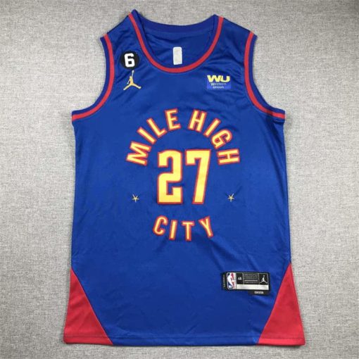 Jamal Murray 27 Denver Nuggets 2023 Blue Statement Jersey