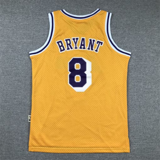 Kobe Bryant 8 Lakers Adidas Hardwood Classics Swingman Jersey - back