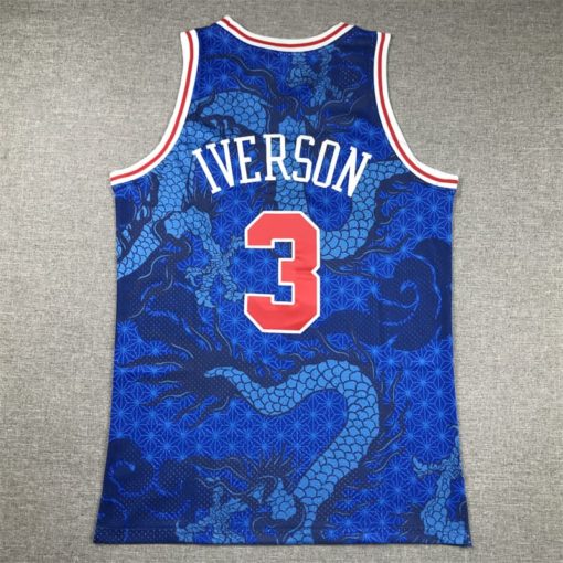 Allen Iverson Philadelphia 76ers Asian Heritage 6.0 Fashion Swingman Jersey back