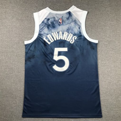 Anthony Edwards Minnesota Timberwolves City Edition Swingman Jersey back