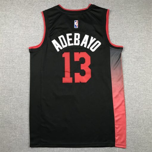 Bam Adebayo Miami Heat City Edition 202324 Swingman Jersey - Black back