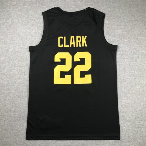 Caitlin Clark #22 Iowa Hawkeyes 2024 Black Jersey back