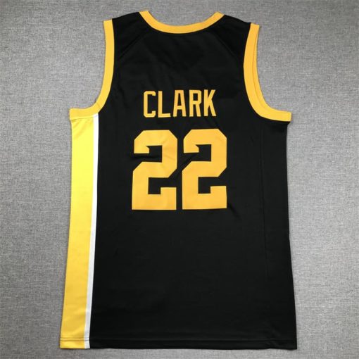 Caitlin Clark #22 Iowa Hawkeyes Black Jersey back