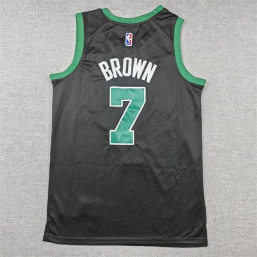 Jaylen Brown Boston Celtics Swingman Jersey - Statement Edition - Black back