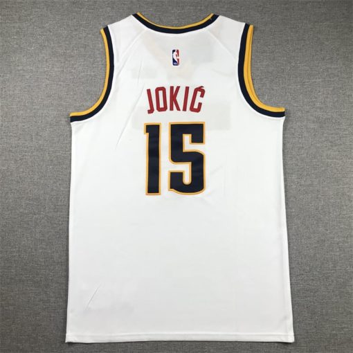 Nikola Jokic Denver Nuggets Jersey - Association Edition - White back