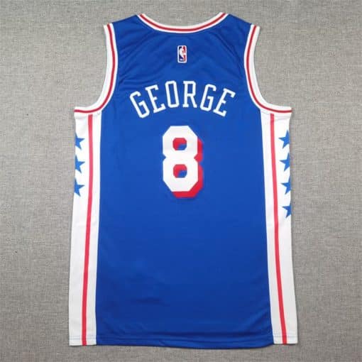 Paul George Philadelphia 76ers Swingman Jersey - Icon Edition - Royal back