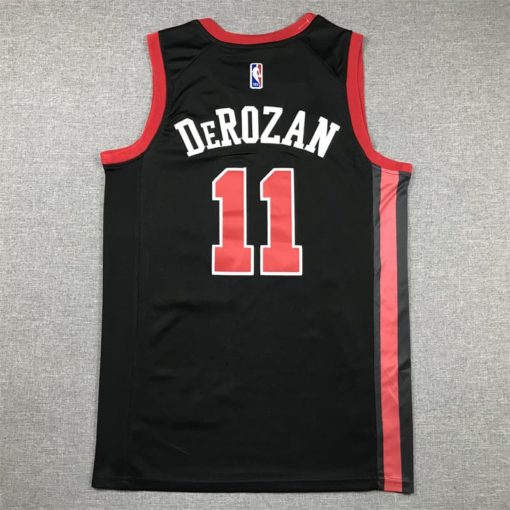 DeMar DeRozan Chicago Bulls City Edition 202324 Swingman Black Jersey back