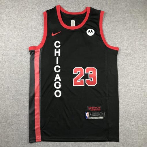 Michael Jordan Chicago Bulls City Edition 202324 Swingman Black Jersey