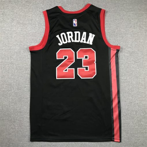 Michael Jordan Chicago Bulls City Edition 202324 Swingman Black Jersey back