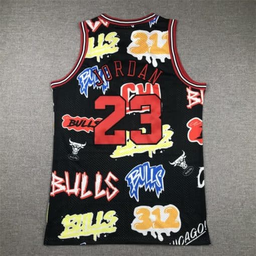 Michael Jordan Chicago Bulls Slap Sticker Swingman Jersey back